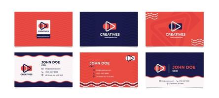 Cool Modern Business Card Template vector