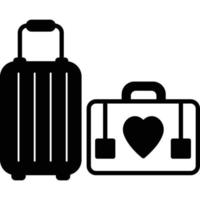 Honeymoon Bag which can easily edit or modify vector