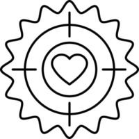 Love Target which can easily edit or modify vector