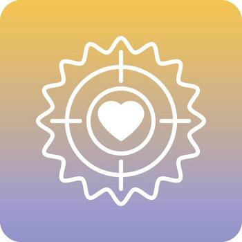 objetivo de amor que puede editar o modificar fácilmente vector