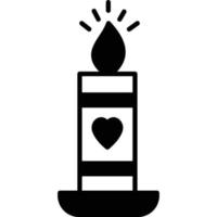 Love Candle which can easily edit or modify vector