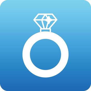 anillo de diamantes que puede editar o modificar fácilmente vector