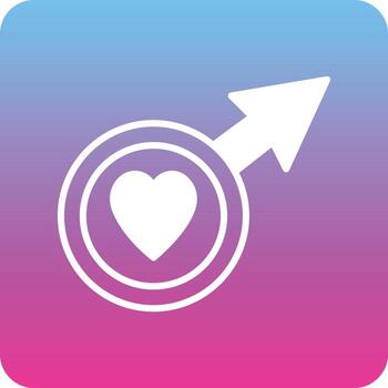 corazón masculino que puede editar o modificar fácilmente vector