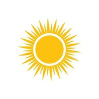 icono de ilustración de vector de sol