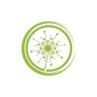 Dandelion vector icon design