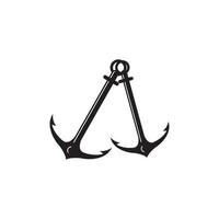 Anchor icon Logo Template vector