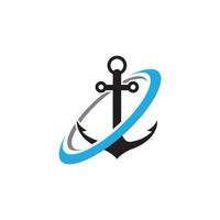 Anchor icon Logo Template vector