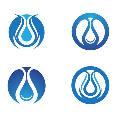 water drop Logo Template