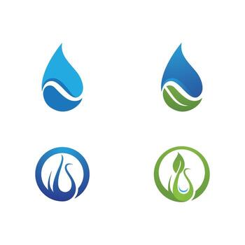 plantilla de logotipo de gota de agua vector