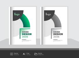 Modern Buisness Brochure cover page design free template vector