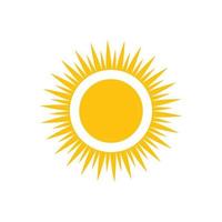 icono de ilustración de vector de sol