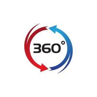 360 Degree View Related Vector Icons