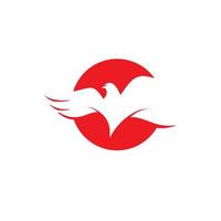 wing Falcon Logo Template vector