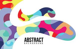 Colorful Abstract Fluid and Geometric Background Template. Suitable for your graphic design, banner, poster, web, and social media vector