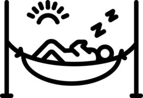 line icon for relax vector