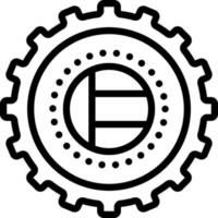 line icon for gcc vector