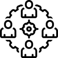 line icon for coordinate vector