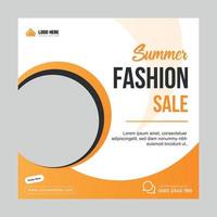 Vector fashion sale offer social media post templates