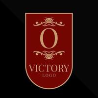 letter O glorious victory logo vector design element