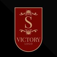 letra s gloriosa victoria logo vector elemento de diseño
