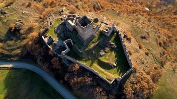 Vertical view of the Cly castle Saint Denis Aosta Valley video