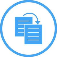 Beautiful Duplicate content Vector Glyph icon