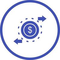 Beautiful Money circulation Vector Glyph icon