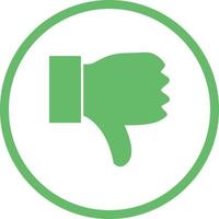 Beautiful Dislike Vector Glyph icon