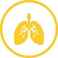 Beautiful Lungs Vector Glyph icon