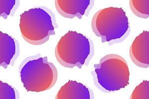 Gradient energy and vibrant shapes seamless pattern design for fabric vector