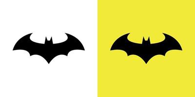Batman Logo, Batman Signal On Yellow and White Background vector