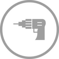 Beautiful Drill Machine Glyph Vector Icon