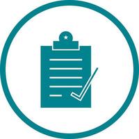 Beautiful Check Report Glyph Vector Icon