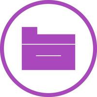 Beautiful Folder Glyph Vector Icon