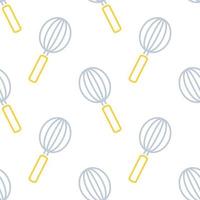 Whisk seamless pattern design, Repeat textile design. Fabric print vector