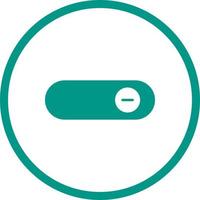 Beautiful Slide button Glyph Vector Icon
