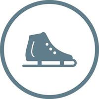 Beautiful Skating Shoe Glyph Vector Icon