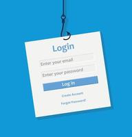 Login and Register Form with Blue Theme for Desktop Application or Website vector