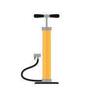 hand air pump.picture of hand bicycle pump, flat style icon vector