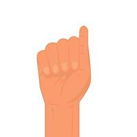 close up of hand gesturing. Business Hand fist vector illustration. Use for advertising and presentation.