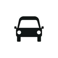 Car vector icon. Isolated simple view front logo illustration. Sign symbol. Auto style car logo design with concept sports vehicle icon silhouette