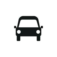 Car vector icon. Isolated simple view front logo illustration. Sign symbol. Auto style car logo design with concept sports vehicle icon silhouette