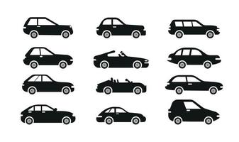 car icon vector symbol on white background.