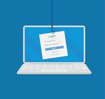 Login and Register Form with Blue Theme for Desktop Application or Website vector