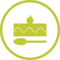 Beautiful Small Cake Glyph Vector Icon
