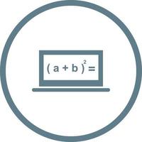 Beautiful Online Formula Glyph Vector Icon
