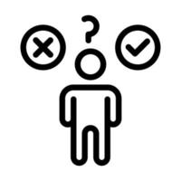 Questioning Skills Icon Design vector