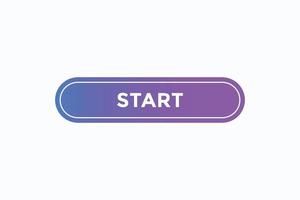 start button vectors.sign label speech bubble start vector
