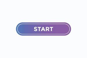 start button vectors.sign label speech bubble start vector