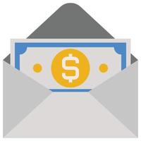 Email - Flat color icon. vector